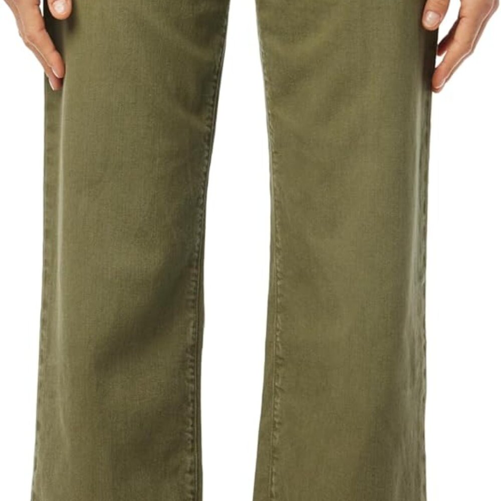 Comfortable Women's The Blake High Rise Jeans - Wide Leg, Burnt Olive, Size 28